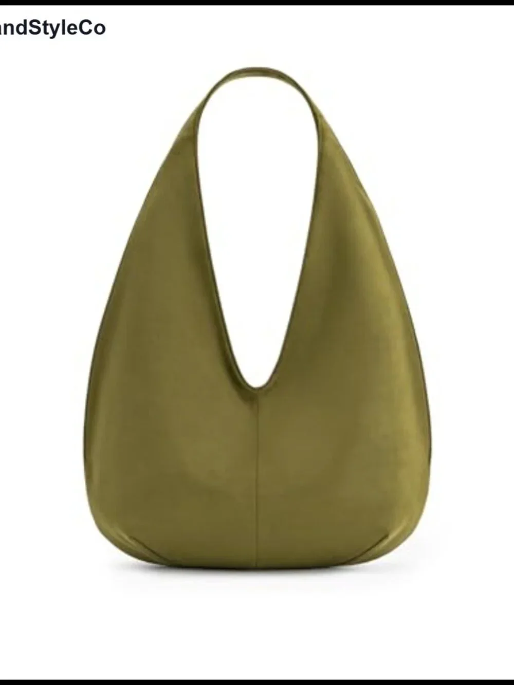 Faux Suede Hobo Shoulder Bag with Magnetic Closure Fits iPad